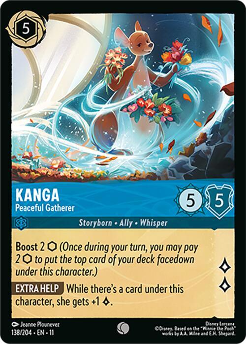 Lorcana TCG Winterspell Kanga - Peaceful Gatherer 138/204 Common Near Mint