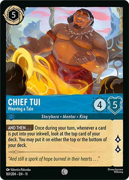 Lorcana TCG Winterspell Chief Tui - Weaving a Tale 161/204 Common Near Mint