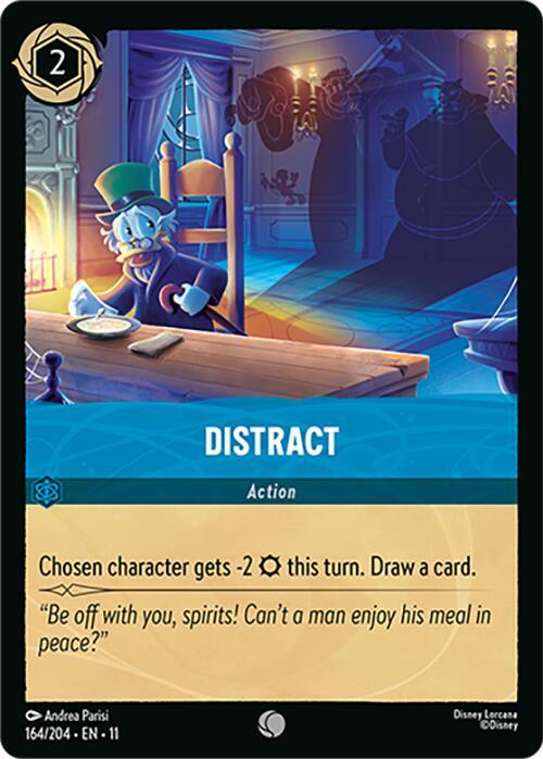Lorcana TCG Winterspell Distract 164/204 Common Near Mint