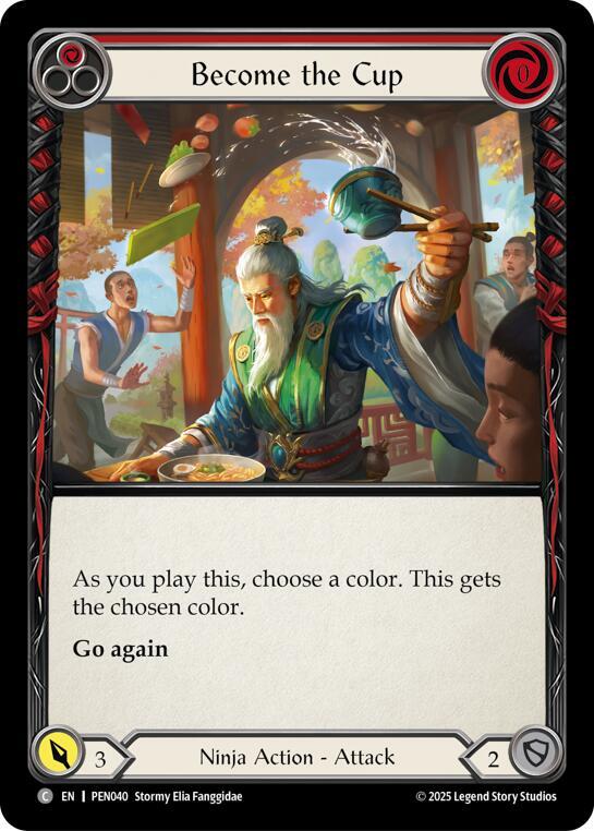 Flesh & Blood TCG Compendium of Rathe Become The Cup (Red) PEN040 Common Near Mint