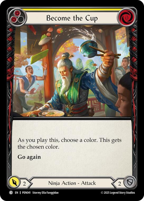 Flesh & Blood TCG Compendium of Rathe Become The Cup (Yellow) PEN041 Common Near Mint
