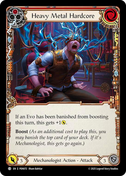 Flesh & Blood TCG Compendium of Rathe Heavy Metal Hardcore (Red) PEN072 Common Near Mint