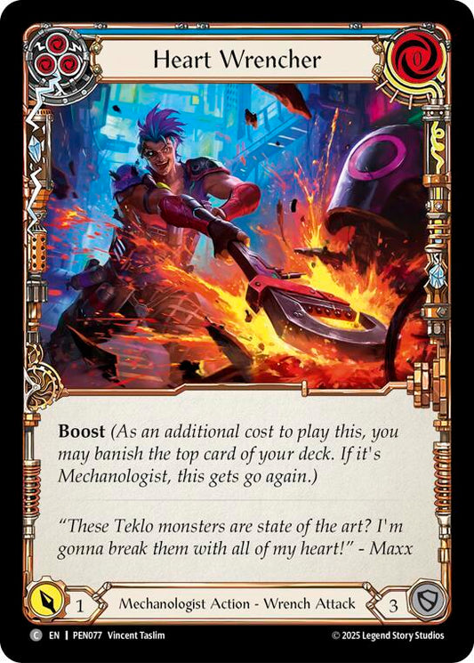 Flesh & Blood TCG Compendium of Rathe Heart Wrencher (Blue) PEN077 Common Near Mint