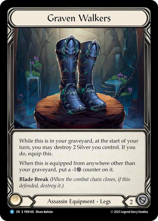 Flesh & Blood TCG Compendium of Rathe Graven Walkers PEN140 Rare Near Mint