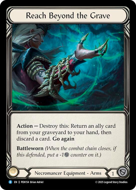 Flesh & Blood TCG Compendium of Rathe Reach Beyond The Grave PEN154 Rare Near Mint