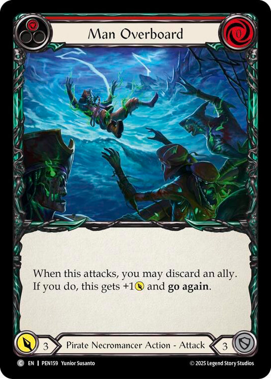 Flesh & Blood TCG Compendium of Rathe Man Overboard (Red) PEN159 Common Near Mint