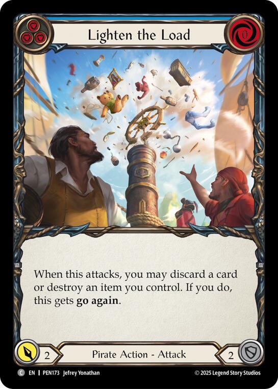 Flesh & Blood TCG Compendium of Rathe Lighten The Load (Blue) PEN173 Common Near Mint