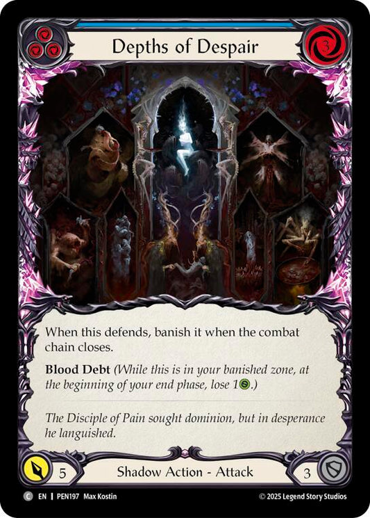 Flesh & Blood TCG Compendium of Rathe Depths Of Despair (Blue) PEN197 Common Near Mint