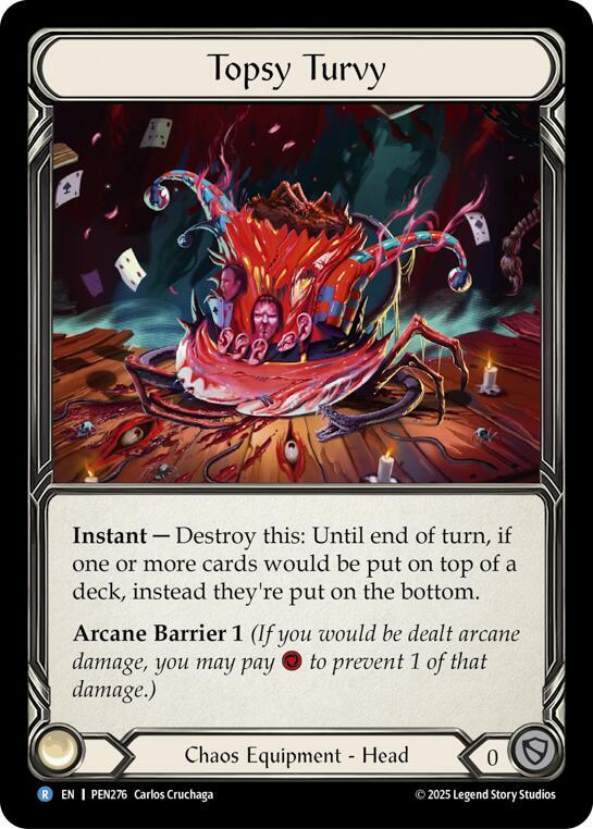 Flesh & Blood TCG Compendium of Rathe Topsy Turvy PEN276 Rare Near Mint