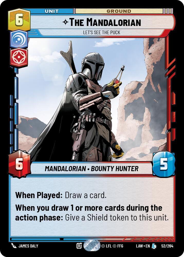 Star Wars: Unlimited A Lawless Time The Mandalorian - Let's See The Puck 52/264 Legendary Near Mint