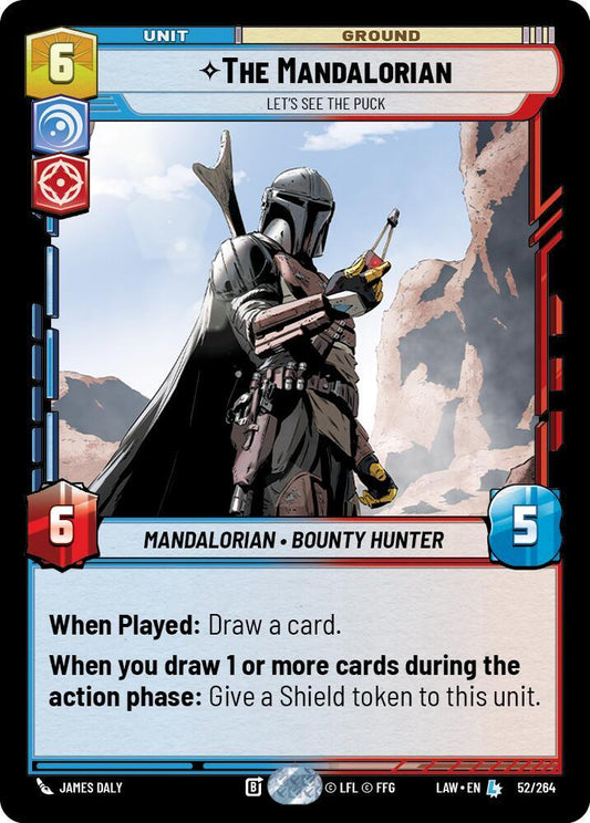Star Wars: Unlimited A Lawless Time The Mandalorian - Let's See The Puck 52/264 Legendary Near Mint