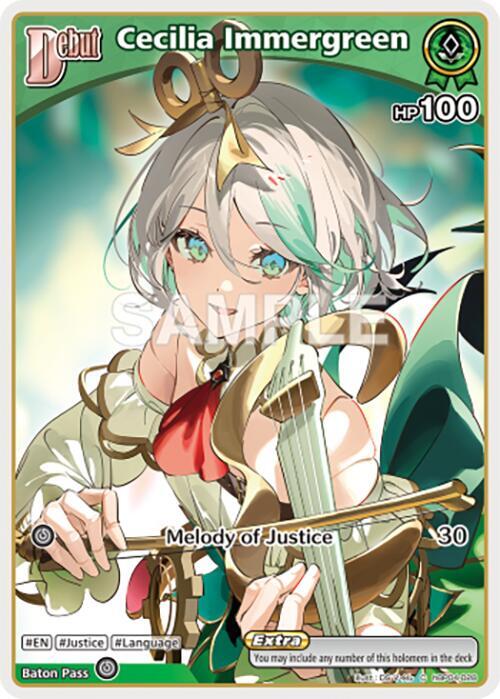 hololive OFFICIAL CARD GAME Curious Universe Cecilia Immergreen (C) (hBP04-028) hBP04-028 Common Near Mint