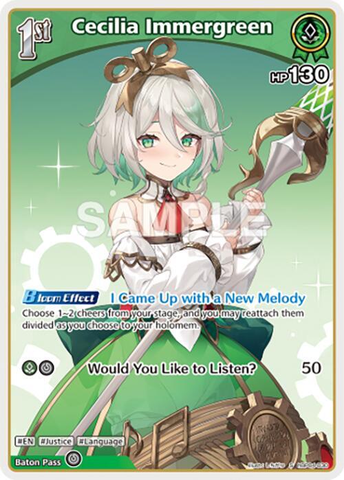 hololive OFFICIAL CARD GAME Curious Universe Cecilia Immergreen (U) hBP04-030 Uncommon Near Mint