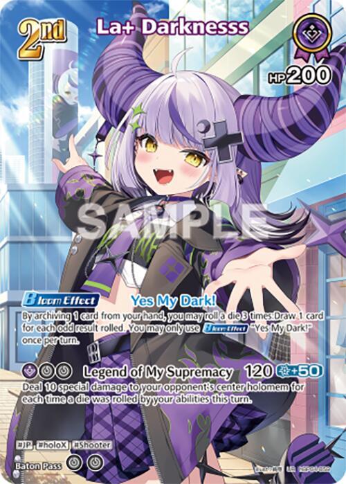 hololive OFFICIAL CARD GAME Curious Universe La+ Darknesss (UR) hBP04-059 Ultra Rare Near Mint Foil