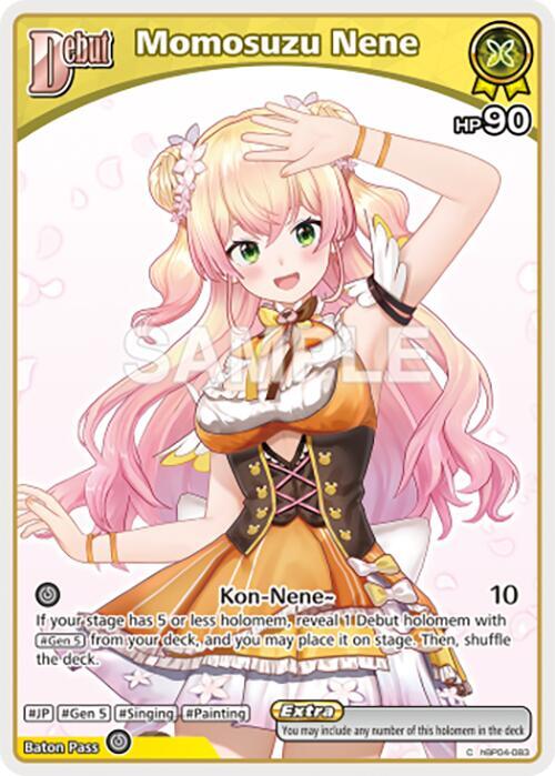 hololive OFFICIAL CARD GAME Curious Universe Momosuzu Nene (C) (hBP04-083) hBP04-083 Common Near Mint