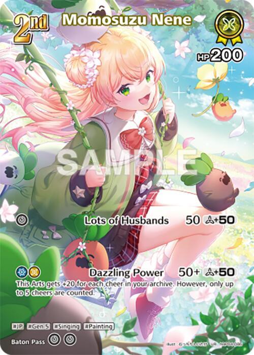 hololive OFFICIAL CARD GAME Curious Universe Momosuzu Nene (UR) hBP04-086 Ultra Rare Near Mint Foil