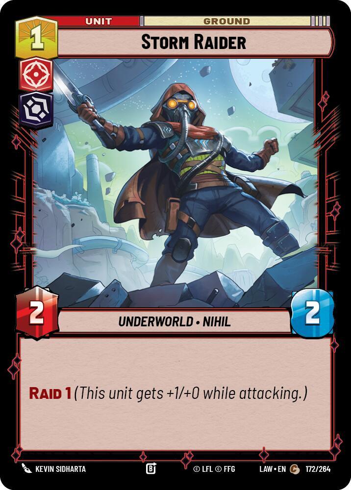 Star Wars: Unlimited A Lawless Time Storm Raider 172/264 Common Near Mint