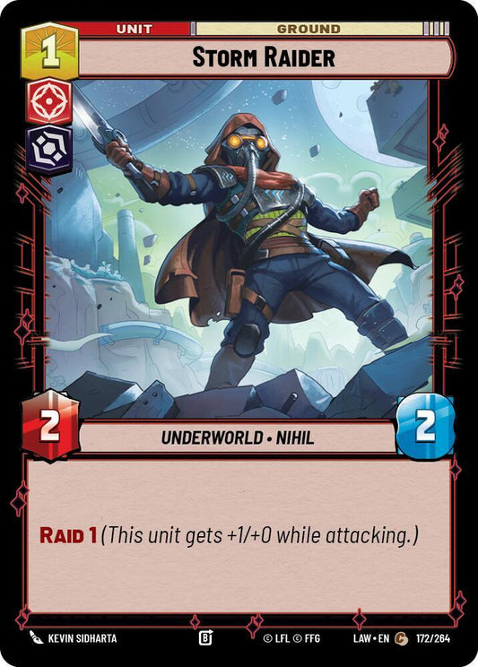 Star Wars: Unlimited A Lawless Time Storm Raider 172/264 Common Near Mint