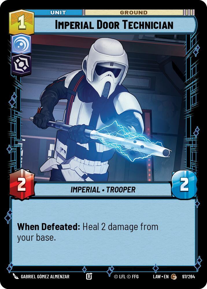 Star Wars: Unlimited A Lawless Time Imperial Door Technician 97/264 Common Near Mint