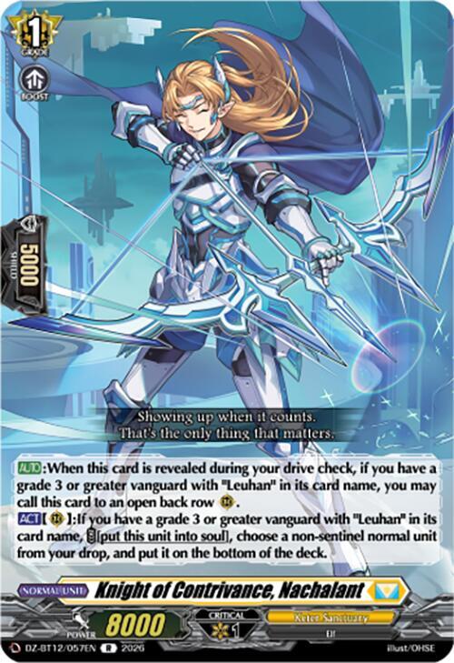 Cardfight Vanguard DZ-BT12: Chasm of Lost Souls Knight of Contrivance, Nachalant DZ-BT12/057EN - R Near Mint