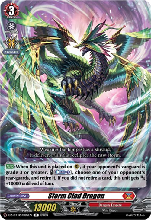 Cardfight Vanguard DZ-BT12: Chasm of Lost Souls Storm Clad Dragon DZ-BT12/065EN - C Near Mint