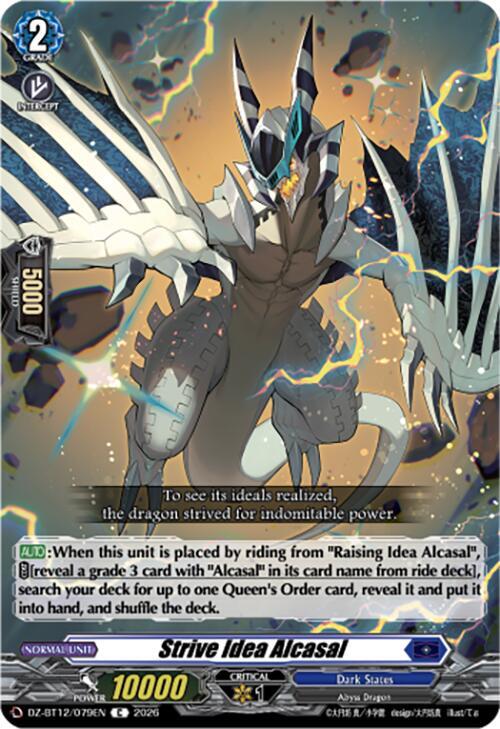 Cardfight Vanguard DZ-BT12: Chasm of Lost Souls Strive Idea Alcasal DZ-BT12/079EN - C Near Mint