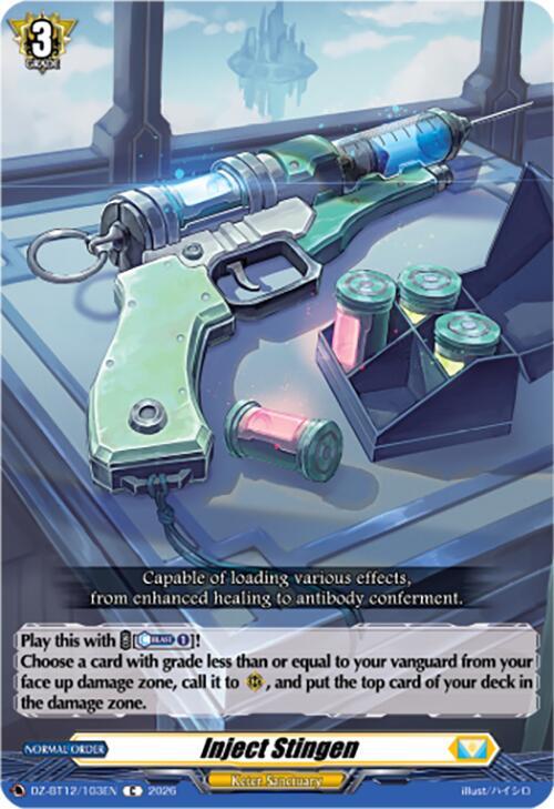 Cardfight Vanguard DZ-BT12: Chasm of Lost Souls Inject Stingen DZ-BT12/103EN - C Near Mint