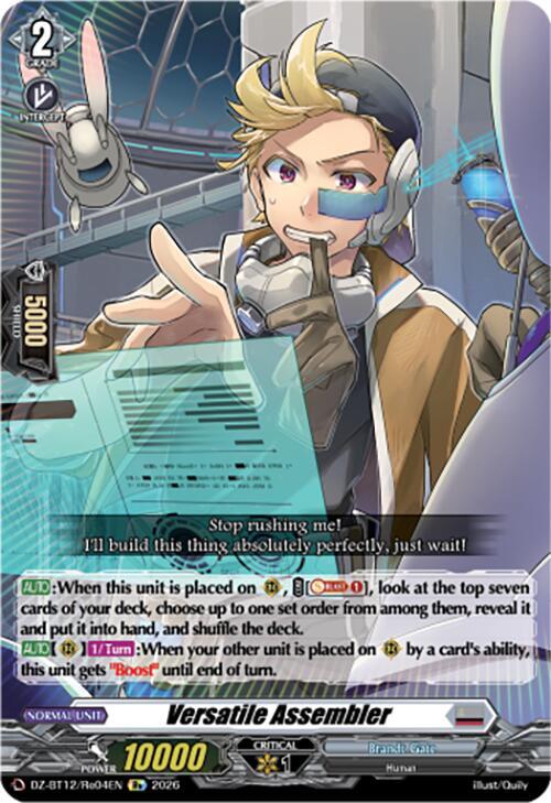 Cardfight Vanguard DZ-BT12: Chasm of Lost Souls Versatile Assembler DZ-BT12/Re04EN - RE Near Mint