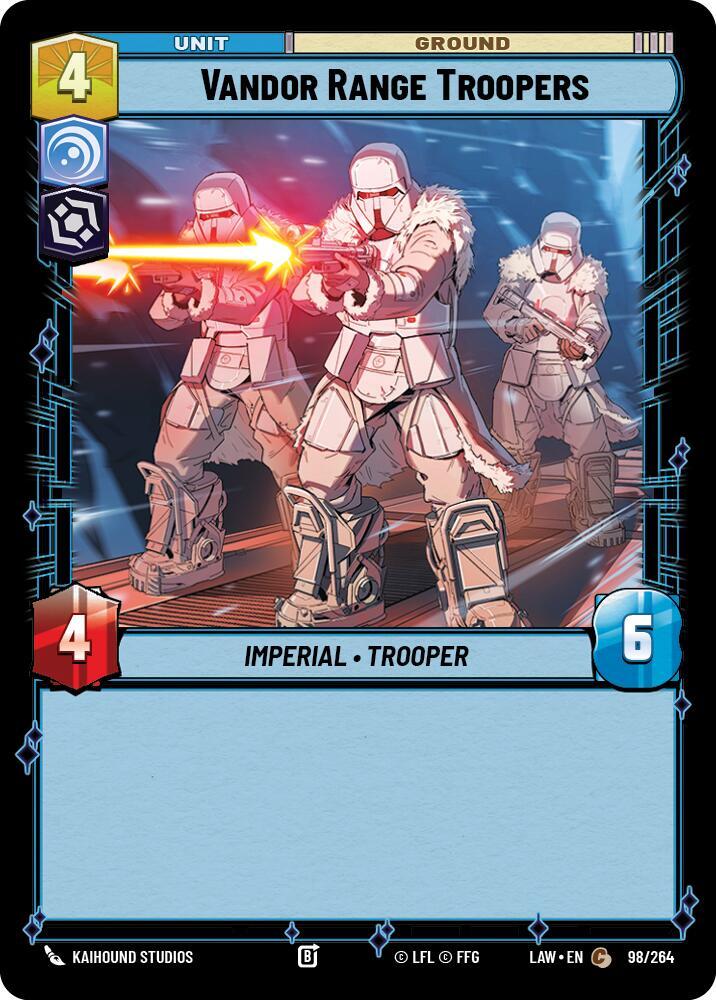 Star Wars: Unlimited A Lawless Time Vandor Range Troopers 98/264 Common Near Mint