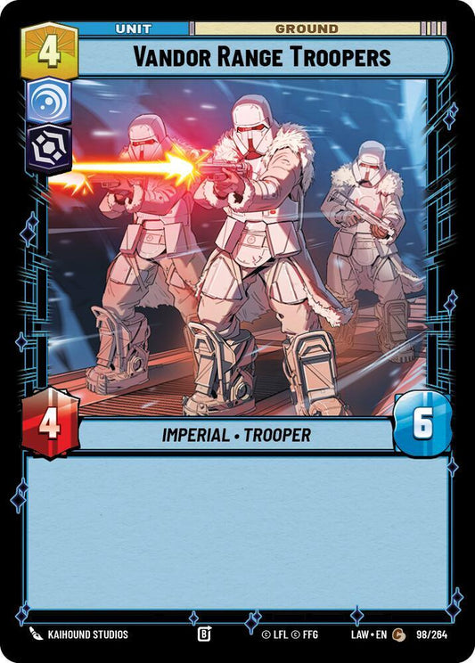 Star Wars: Unlimited A Lawless Time Vandor Range Troopers 98/264 Common Near Mint