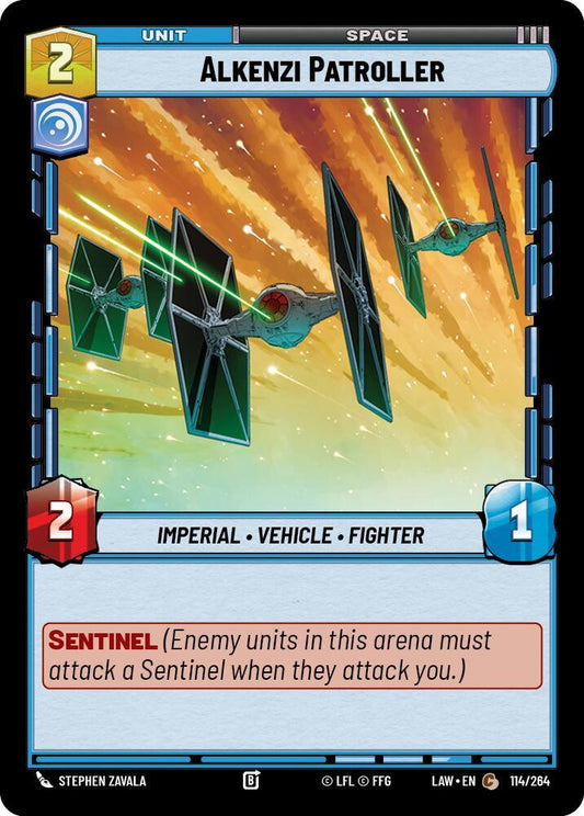Star Wars: Unlimited A Lawless Time Alkenzi Patroller 114/264 Common Near Mint