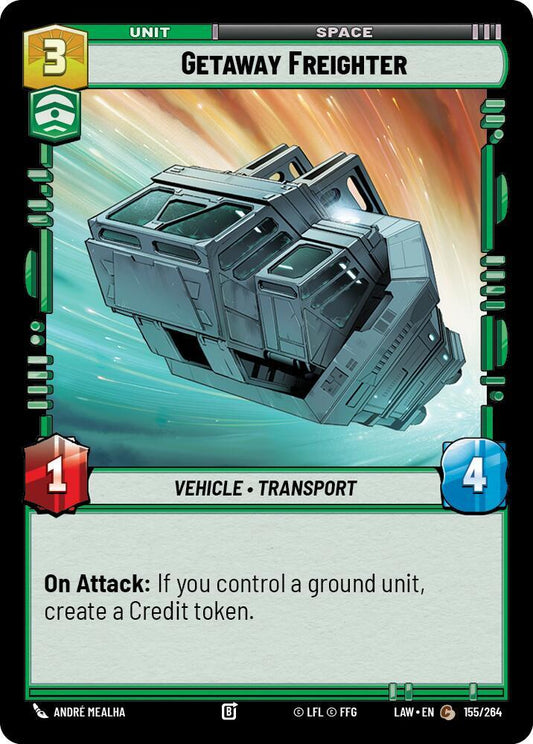 Star Wars: Unlimited A Lawless Time Getaway Freighter 155/264 Common Near Mint