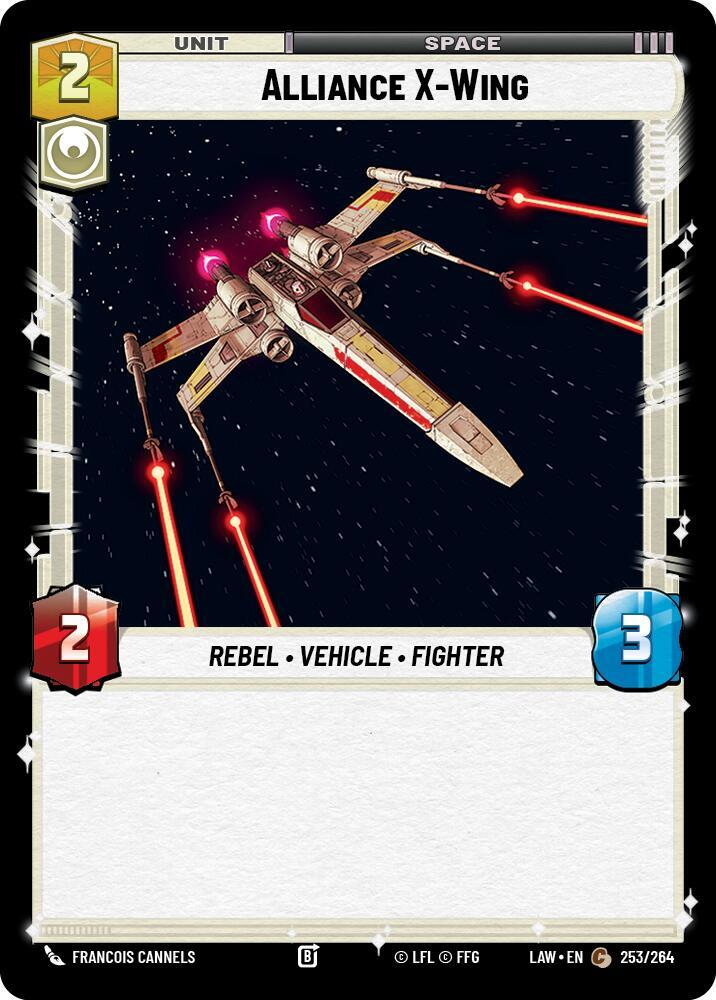 Star Wars: Unlimited A Lawless Time Alliance X-Wing 253/264 Common Near Mint