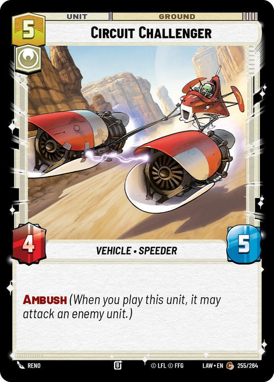 Star Wars: Unlimited A Lawless Time Circuit Challenger 255/264 Common Near Mint