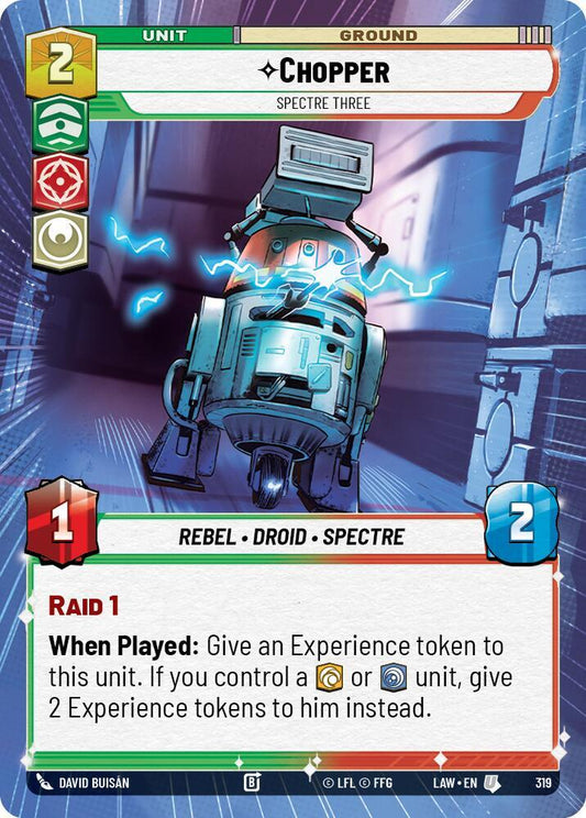 Star Wars: Unlimited A Lawless Time Chopper - Spectre Three (Hyperspace) 319 Uncommon Near Mint