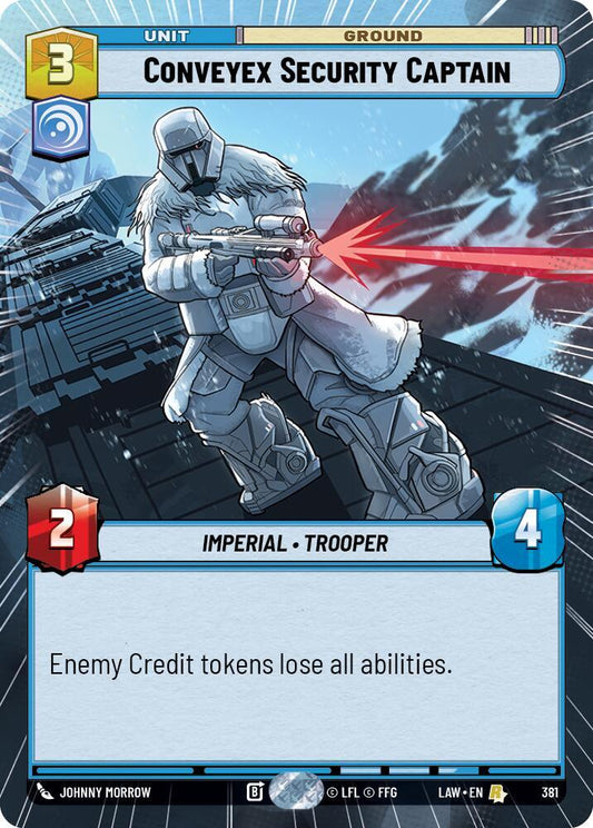Star Wars: Unlimited A Lawless Time Conveyex Security Captain (Hyperspace) 381 Rare Near Mint