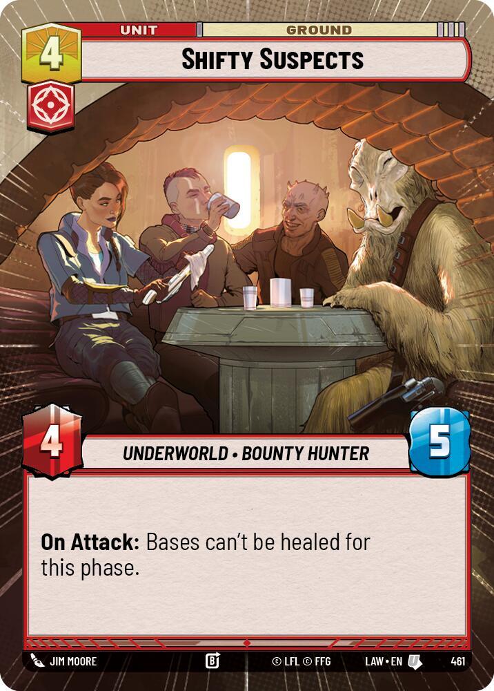 Star Wars: Unlimited A Lawless Time Shifty Suspects (Hyperspace) 461 Uncommon Near Mint