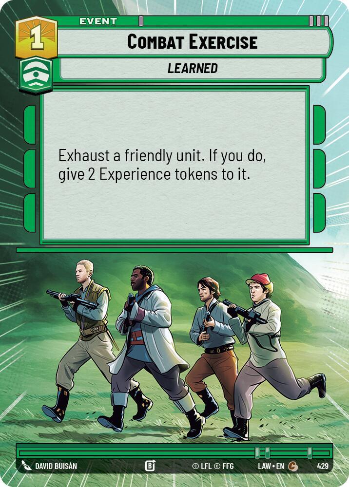 Star Wars: Unlimited A Lawless Time Combat Exercise (Hyperspace) 429 Common Near Mint