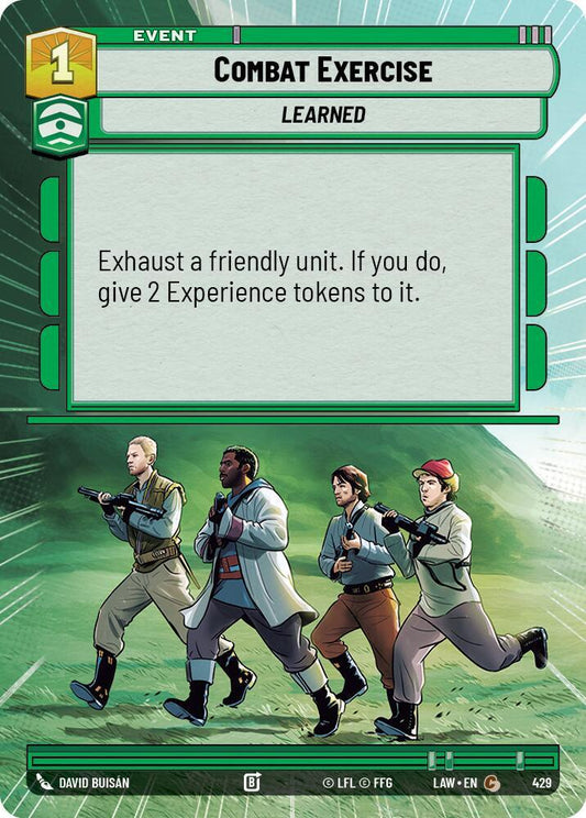 Star Wars: Unlimited A Lawless Time Combat Exercise (Hyperspace) 429 Common Near Mint