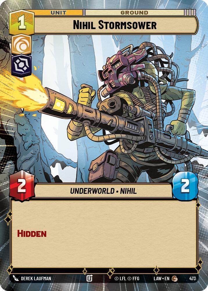Star Wars: Unlimited A Lawless Time Nihil Stormsower (Hyperspace) 473 Common Near Mint