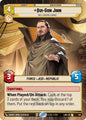 Star Wars: Unlimited A Lawless Time Qui-Gon Jinn - Influencing Chance (Hyperspace) 501 Rare Near Mint