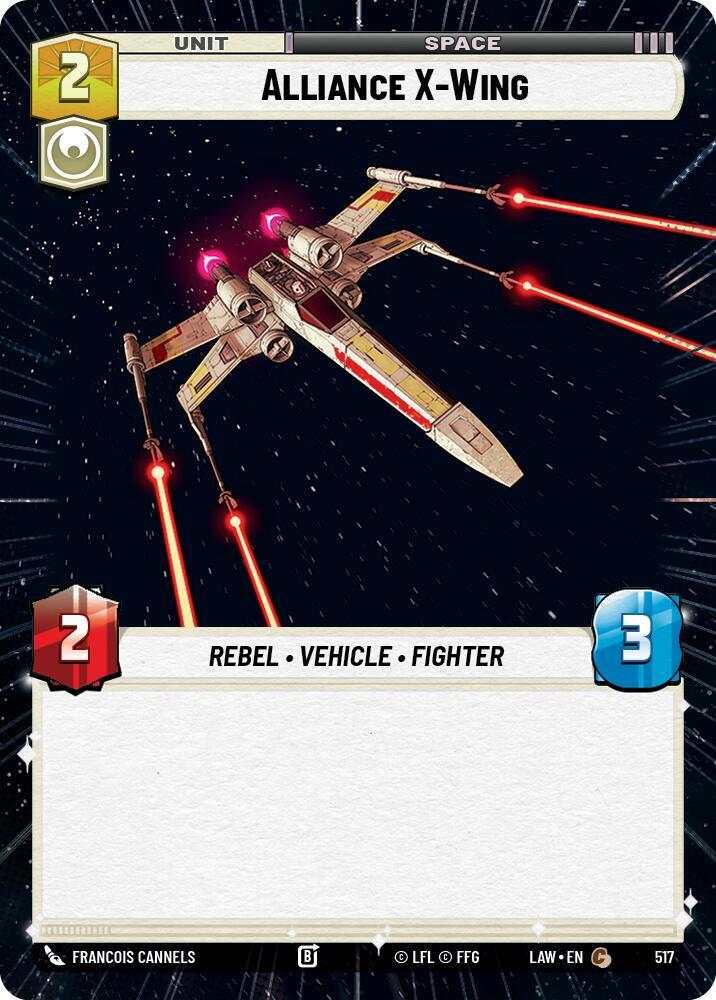 Star Wars: Unlimited A Lawless Time Alliance X-Wing (Hyperspace) 517 Common Near Mint