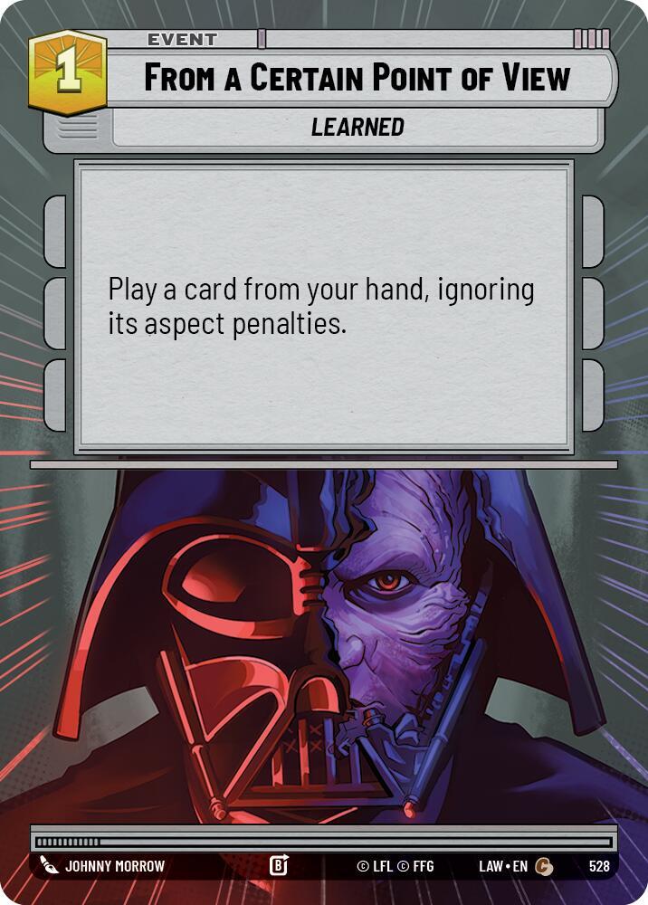 Star Wars: Unlimited A Lawless Time From a Certain Point of View (Hyperspace) 528 Common Near Mint