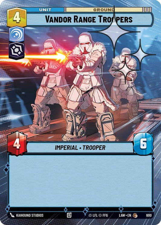 Star Wars: Unlimited A Lawless Time Vandor Range Troopers (Hyperspace Foil) 600 Common Near Mint Foil