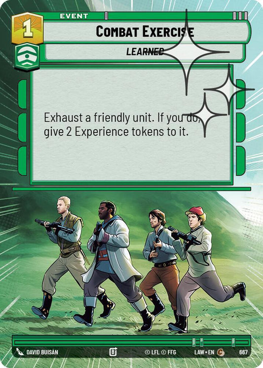 Star Wars: Unlimited A Lawless Time Combat Exercise (Hyperspace Foil) 667 Common Near Mint Foil