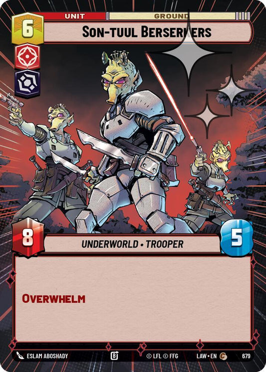 Star Wars: Unlimited A Lawless Time Son-tuul Berserkers (Hyperspace Foil) 679 Common Near Mint Foil
