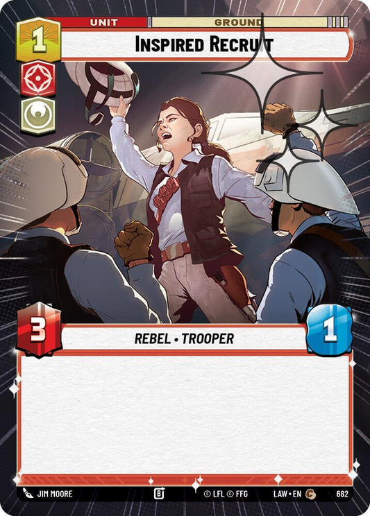 Star Wars: Unlimited A Lawless Time Inspired Recruit (Hyperspace Foil) 682 Common Near Mint Foil