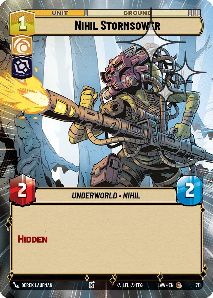 Star Wars: Unlimited A Lawless Time Nihil Stormsower (Hyperspace Foil) 711 Common Near Mint Foil