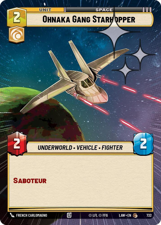 Star Wars: Unlimited A Lawless Time Ohnaka Gang Starhopper (Hyperspace Foil) 732 Common Near Mint Foil