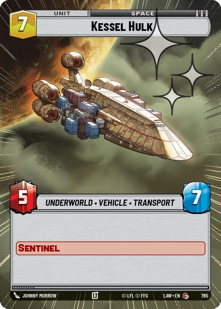 Star Wars: Unlimited A Lawless Time Kessel Hulk (Hyperspace Foil) 765 Common Near Mint Foil